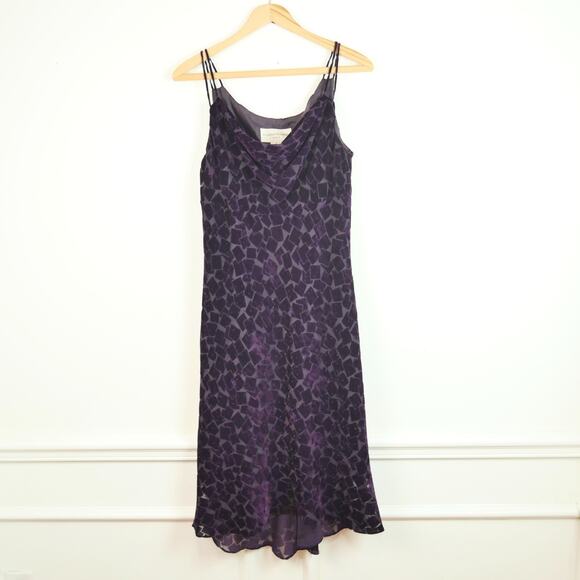 Evan Picone Dresses & Skirts - Y2K Babydoll Dress Purple Velvet Burnout Whimsigoth Prom Hoco Sheer Goth Size 10